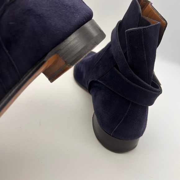 Hermes Neo Boots Navy Suede Palladium Hardware SIZE 38.5 No Box No Dustbag - Picture 16 of 16